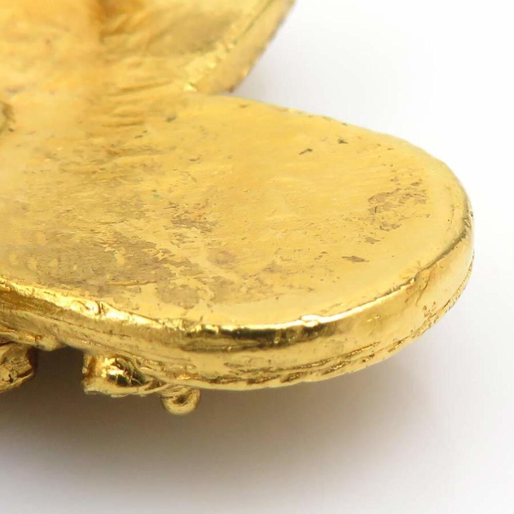 CHANEL Authentic Gold Logo Brooch - Picture 9 of 14